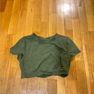 Green Cropped T-Shirt